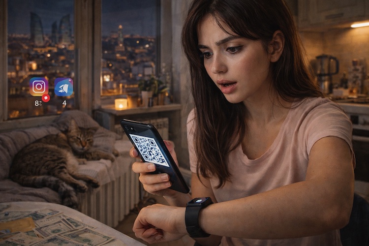 QR, pişiyin pulu və gecə bildirişi